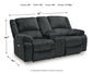 Draycoll DBL REC PWR Loveseat w/Console - Discount Furniture Connection
