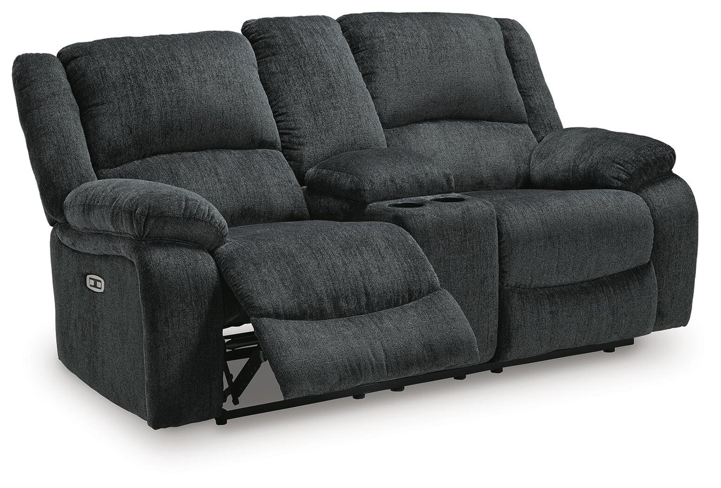 Draycoll DBL REC PWR Loveseat w/Console - Discount Furniture Connection