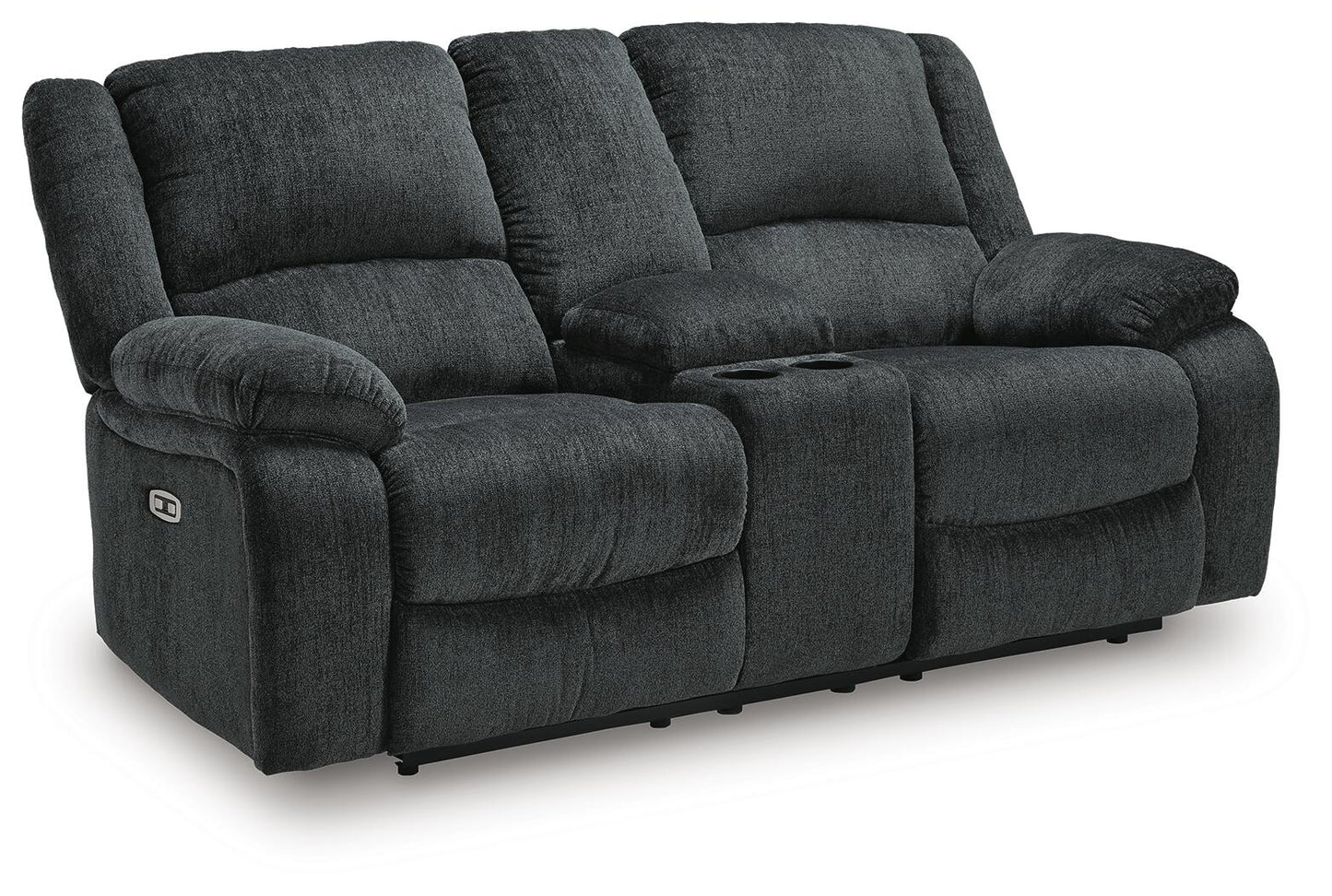 Draycoll DBL REC PWR Loveseat w/Console - Discount Furniture Connection