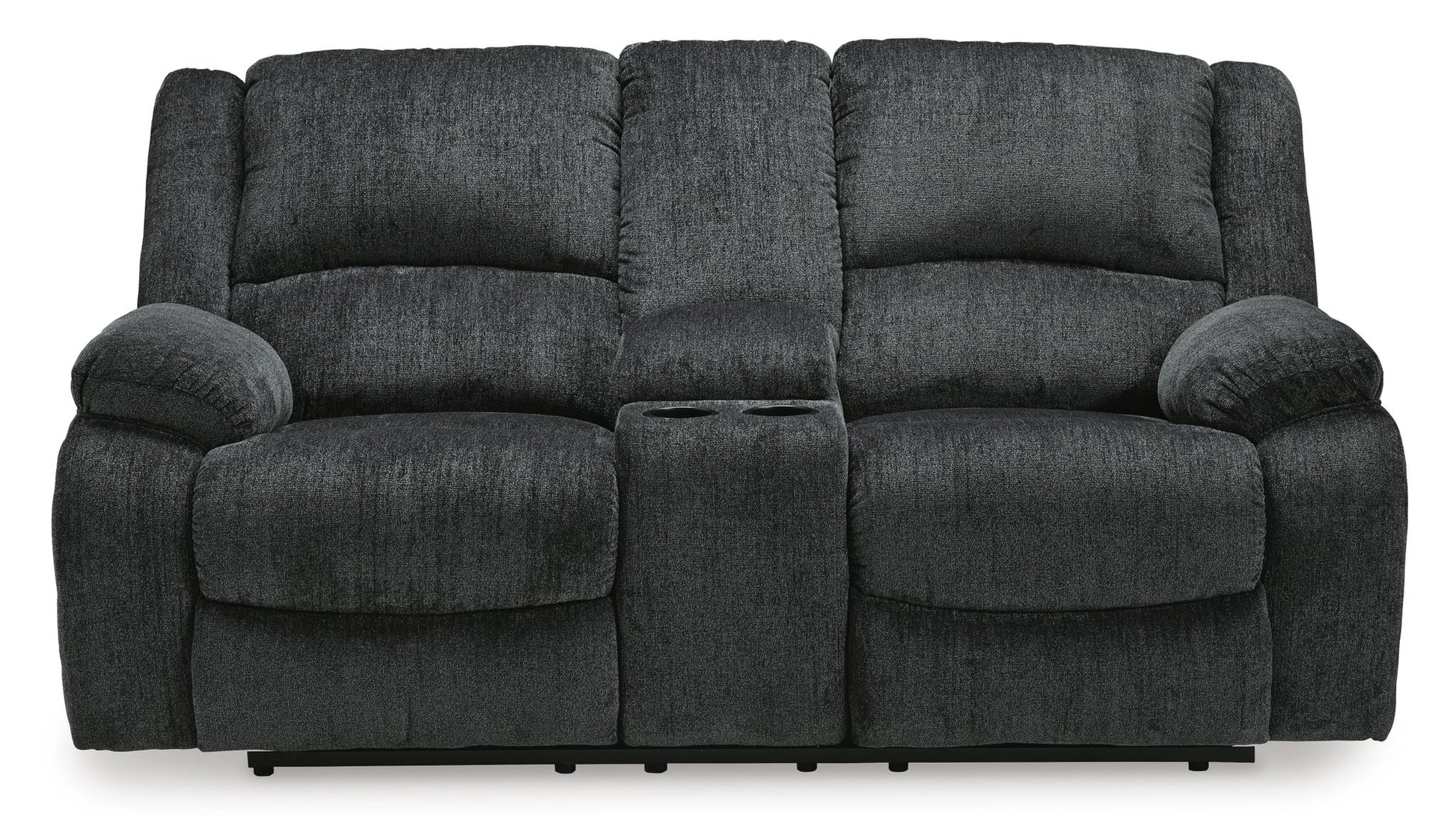 Draycoll DBL REC PWR Loveseat w/Console - Discount Furniture Connection