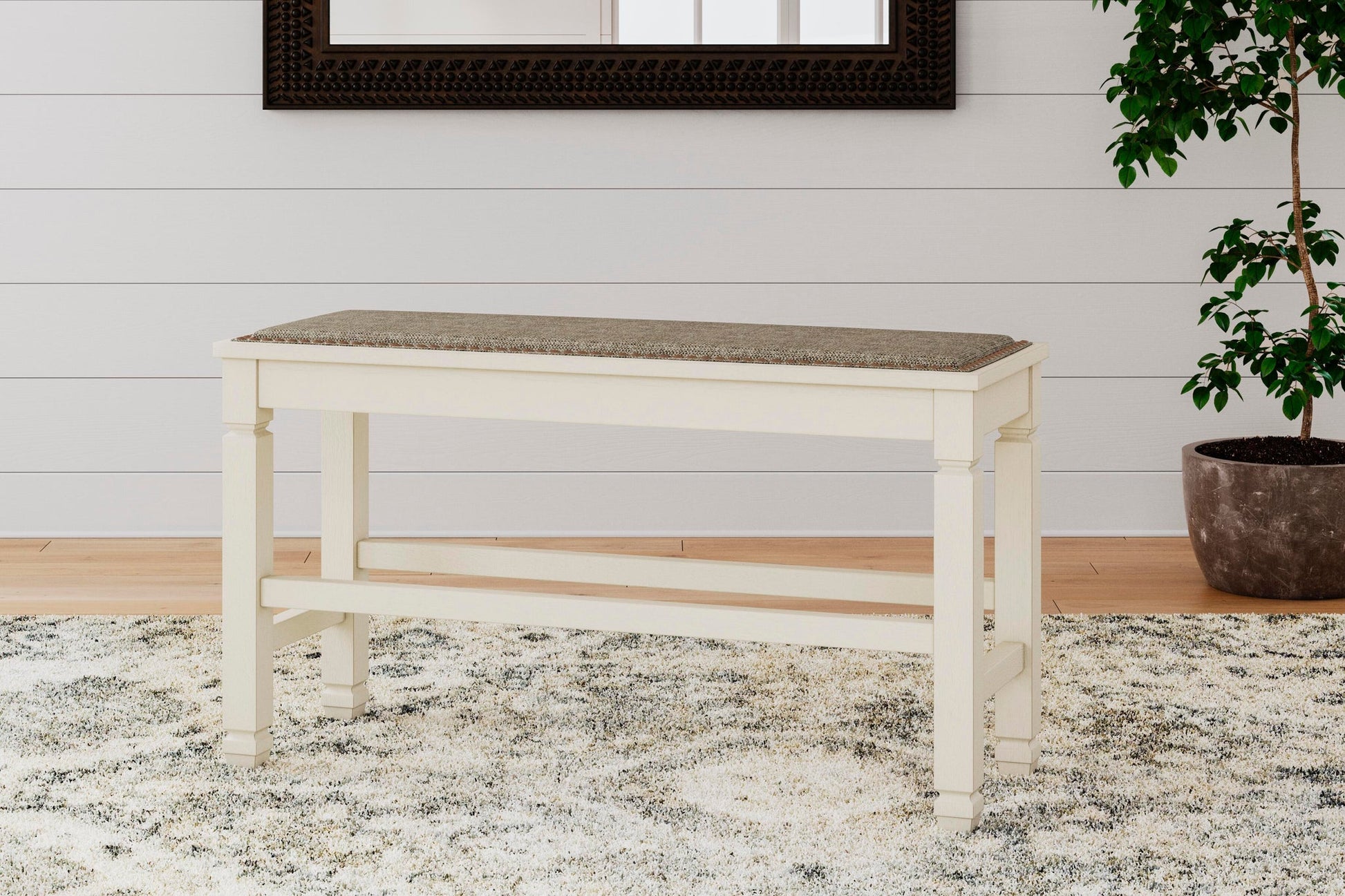 Bolanburg DBL Counter UPH Bench (1/CN) - Discount Furniture Connection