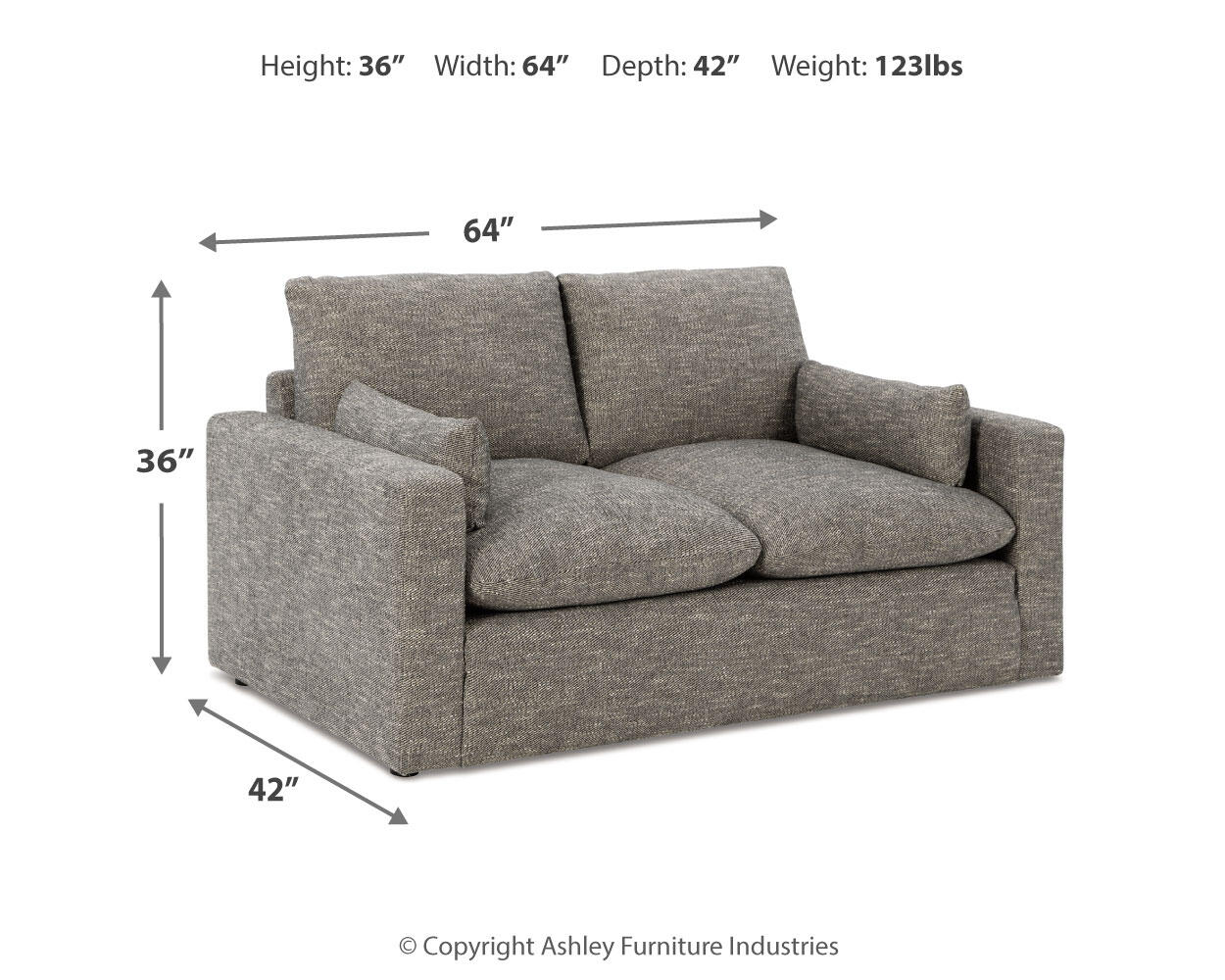 Dramatic Loveseat - Discount Furniture Connection