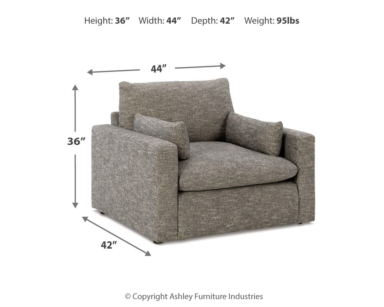 Dramatic Chair and a Half - Discount Furniture Connection
