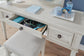 Robbinsdale Vanity/UPH Stool (2/CN) - Discount Furniture Connection