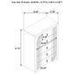 Etienne 5-drawer Bedroom Chest of Drawers Walnut
