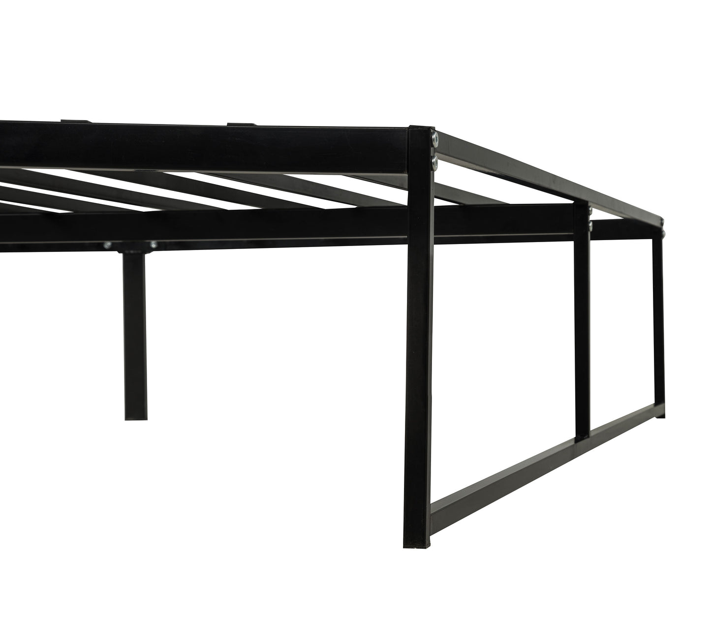 Gates Queen Heavy-Gauge Metal Platform Bed Frame Black