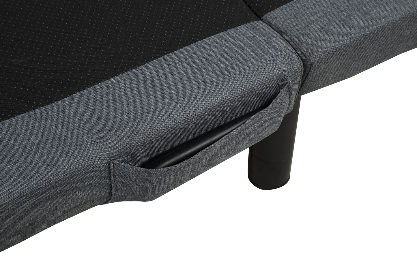 Weston Queen Dual-Motor Massage Adjustable Bed Base in Black and Grey
