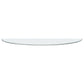 Naser 48-inch Round Glass Top Dining Table Light Oak