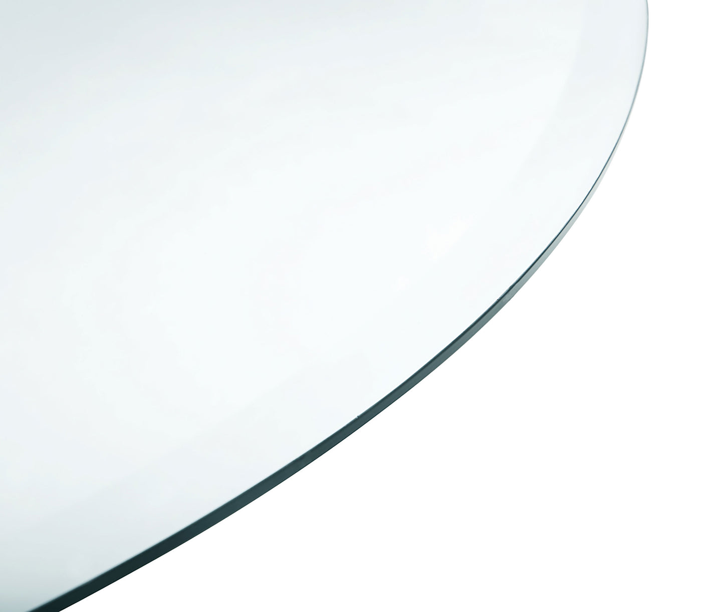 Naser 48-inch Round Glass Top Dining Table Light Oak