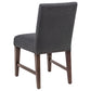 Naser Parsons Dining Side Chair Grey and Dark Walnut (Set of 2)