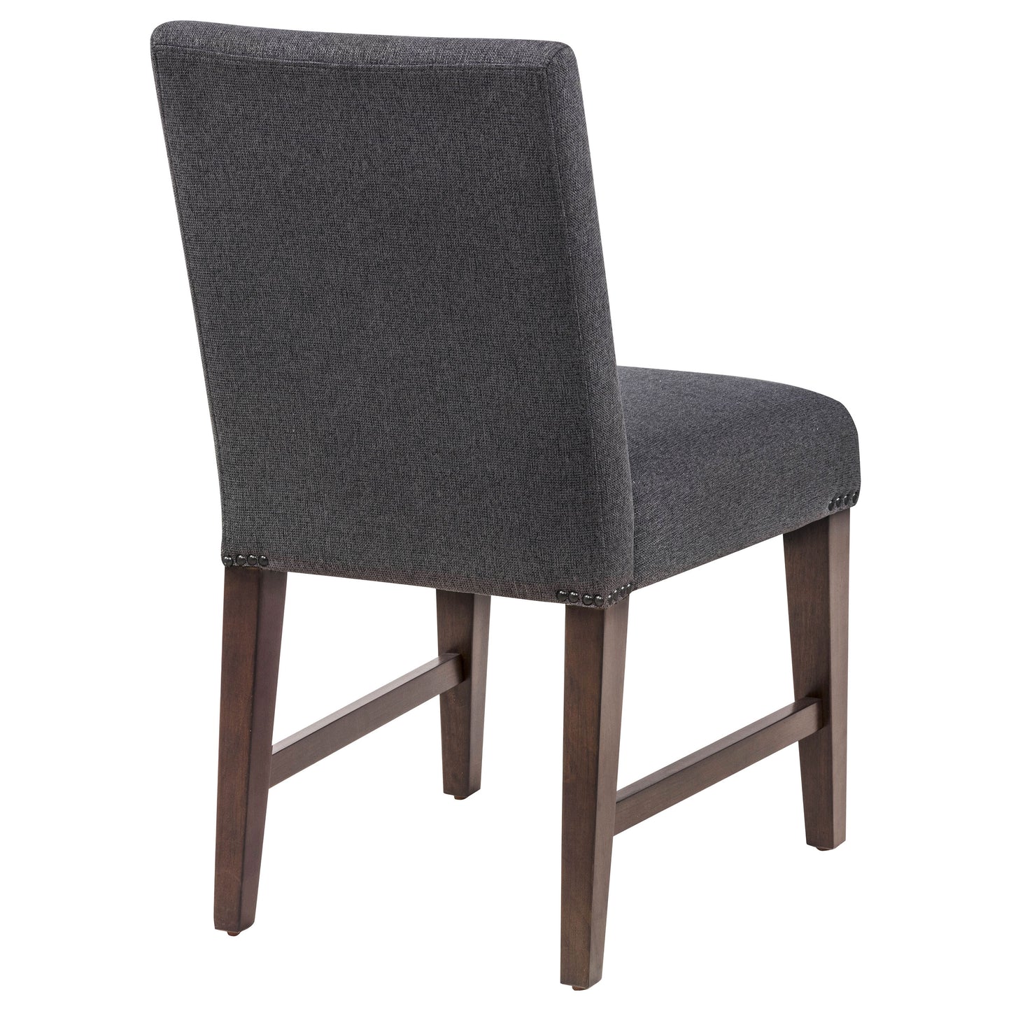 Naser Parsons Dining Side Chair Grey and Dark Walnut (Set of 2)