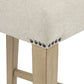 Naser 5-piece 48-inch Round Dining Table Set Beige and Light Oak