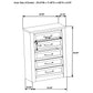Nevado Farmhouse 5-Drawer Chest Grey and Weathered Taupe