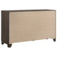 Farre 5-piece Queen Upholstered Storage Bedroom Set Dark Brown / Beige