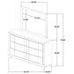 Farre 6-drawer Dresser with Mirror Dark Brown