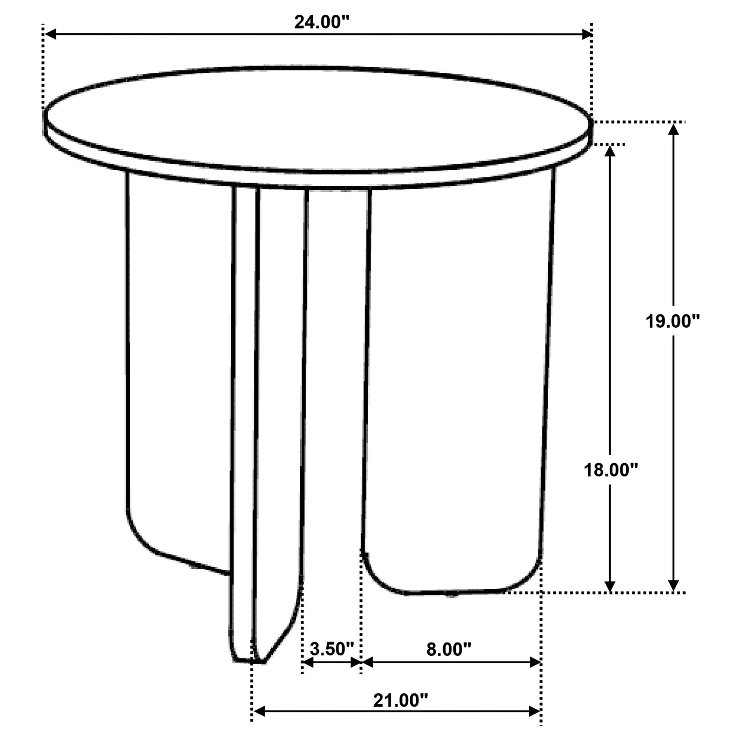 Dale Sculptural Round Solid Mango Wood End Table Natural Mango