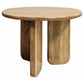 Dale 2-Piece Round Mango Wood Coffee and End Table Set Natural Mango