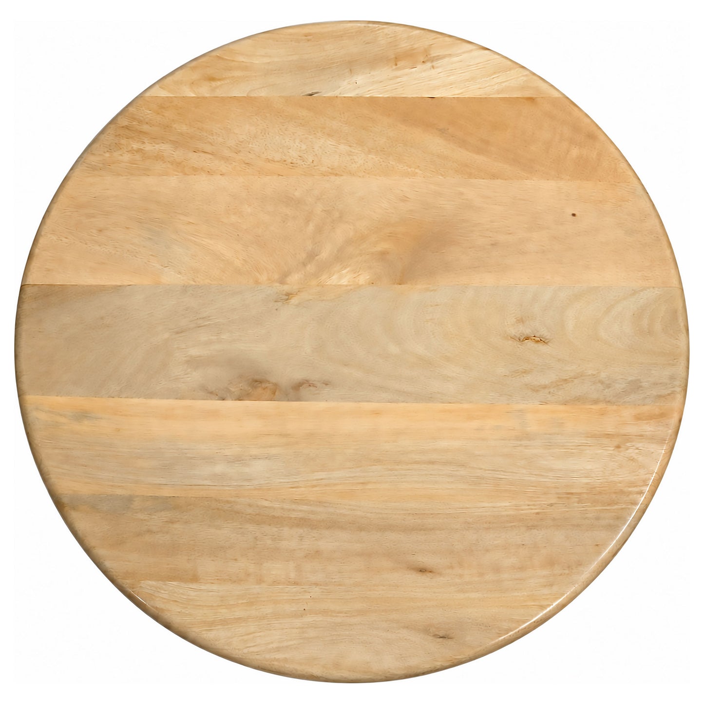 Dale 2-Piece Round Mango Wood Coffee and End Table Set Natural Mango