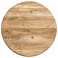 Dale 2-Piece Round Mango Wood Coffee and End Table Set Natural Mango