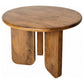 Dale 3-Piece Round Mango Wood Coffee and End Table Set Honey Mango