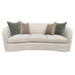 Rainn Transitional Boucle Sloped Arm Sofa Camel