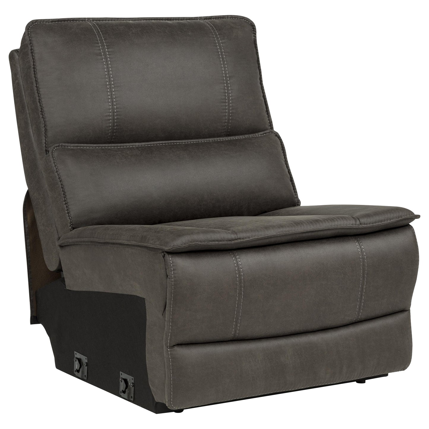 Marcell 7-Piece L-Shaped Power Reclining Sectional with Dual Consoles Grey