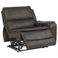 Marcell 5-Piece 3-Seat Power Home Theater Seating with Dual Consoles Grey