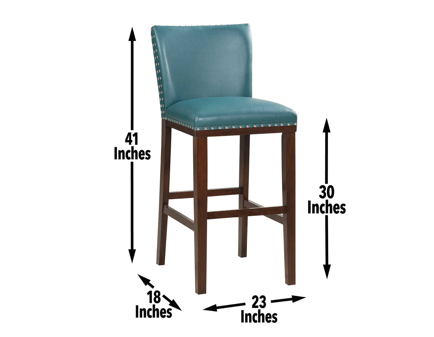 Tiffany 30″ Bar Stool, Peacock