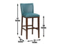 Tiffany 30″ Bar Stool, Peacock