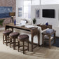 Aspen Skies - 4 Piece Console Set (1-Console 3-Stools)