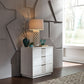 Mirage - King Panel Bed, Dresser & Mirror, Night Stand