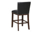 Tiffany 24″ Counter Stool, Black Vegan Leather