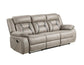 Tyson Sofa, Manual Reclining, Drop-Down Console and Power Strip, Glider