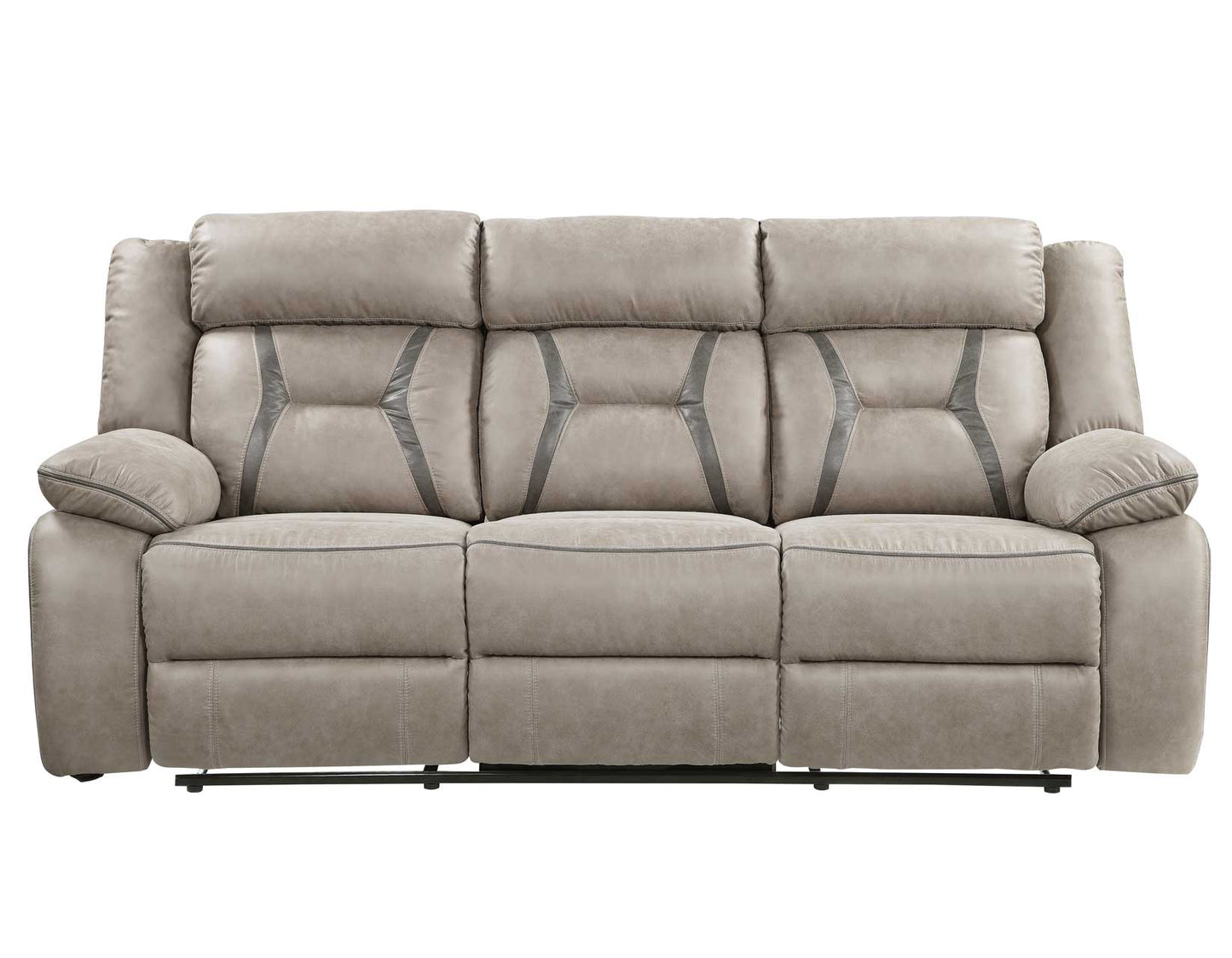 Tyson Sofa, Manual Reclining, Drop-Down Console and Power Strip, Glider