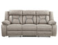 Tyson Sofa, Manual Reclining, Drop-Down Console and Power Strip, Glider