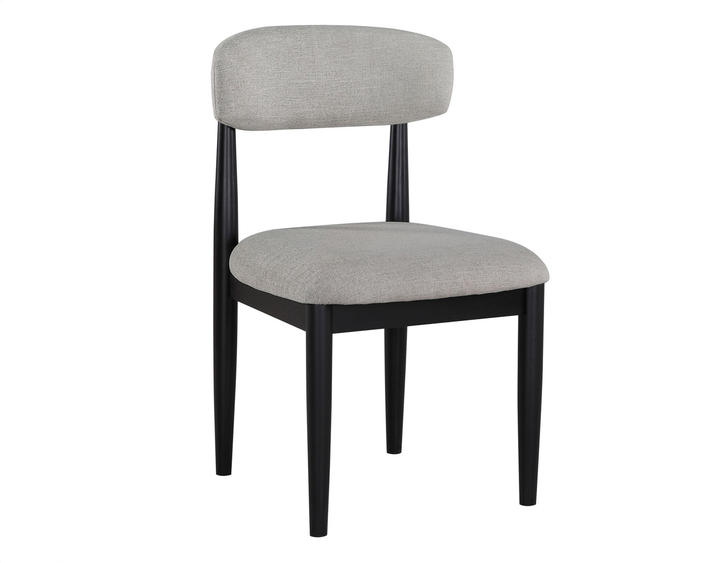 Magnolia Upholstered Side Chair, Black