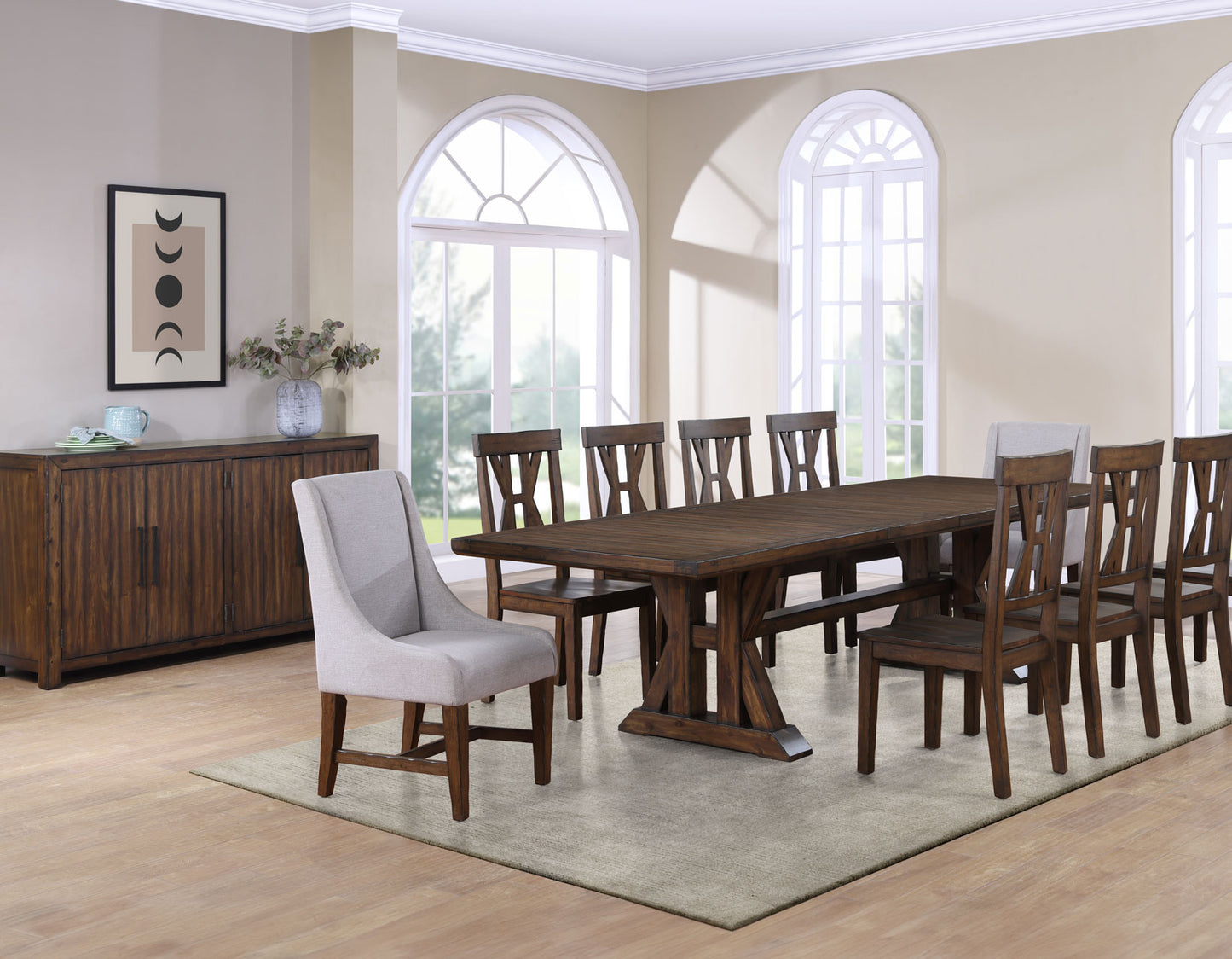 Auburn 7-Piece Dining Set
(Table, 2 Arm Chairs, 4 Side Chairs)