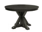 Rylie 48-inch Round Dining Table, Black Finish