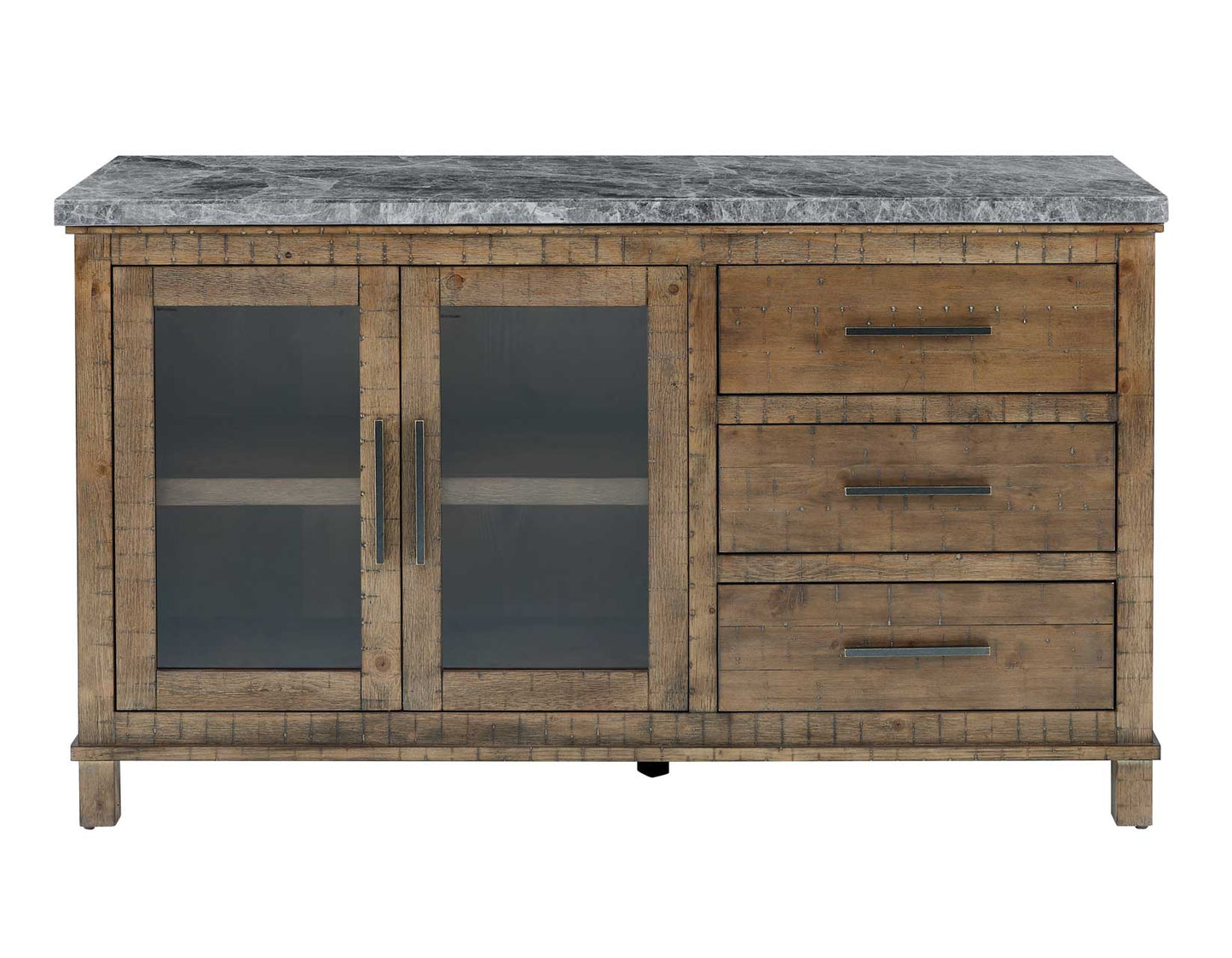 Grayson 6-Piece Marble Top Counter Storage Dining Set