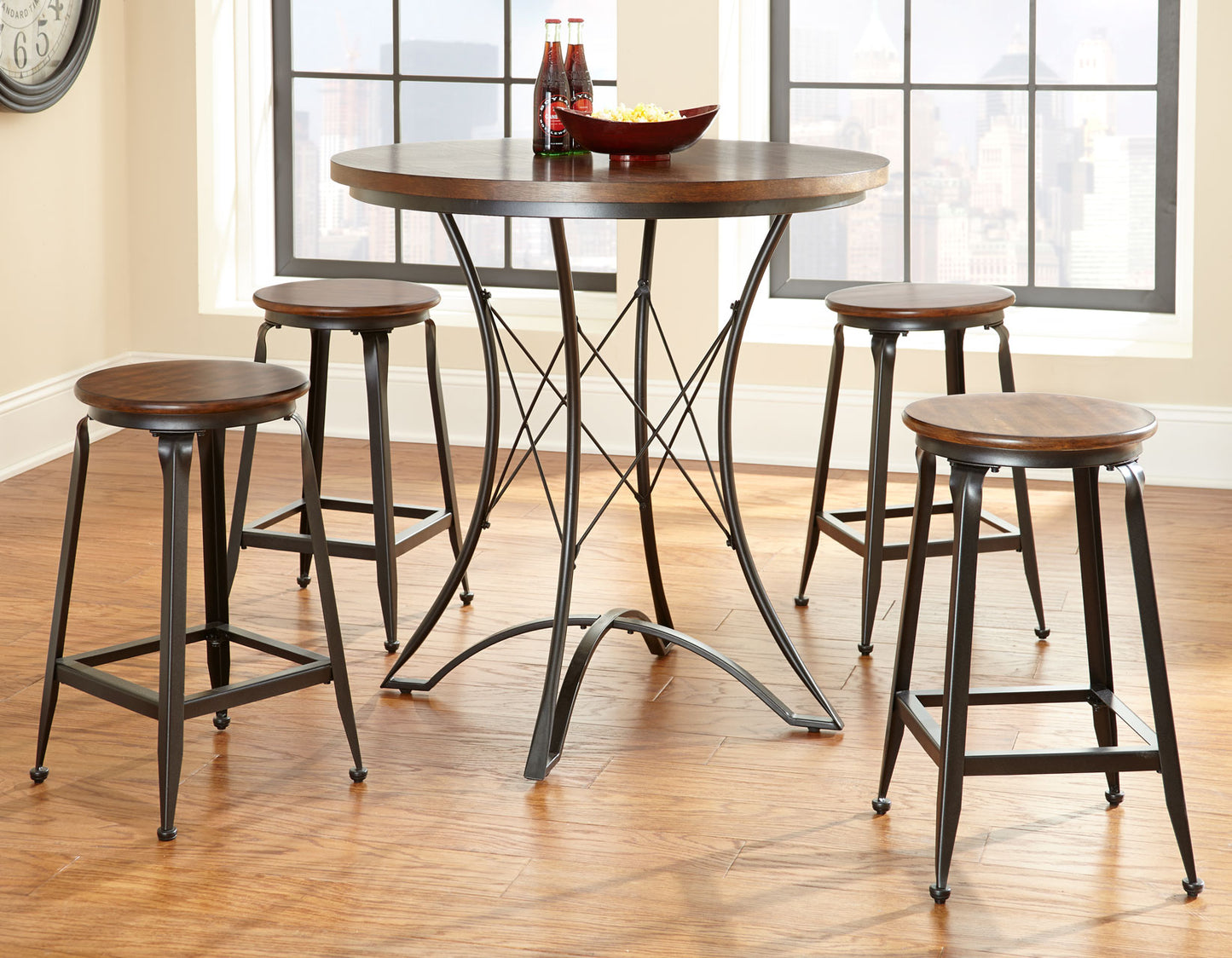 Adele 5-Piece Counter Dining Set
(Table & 4 Stools)