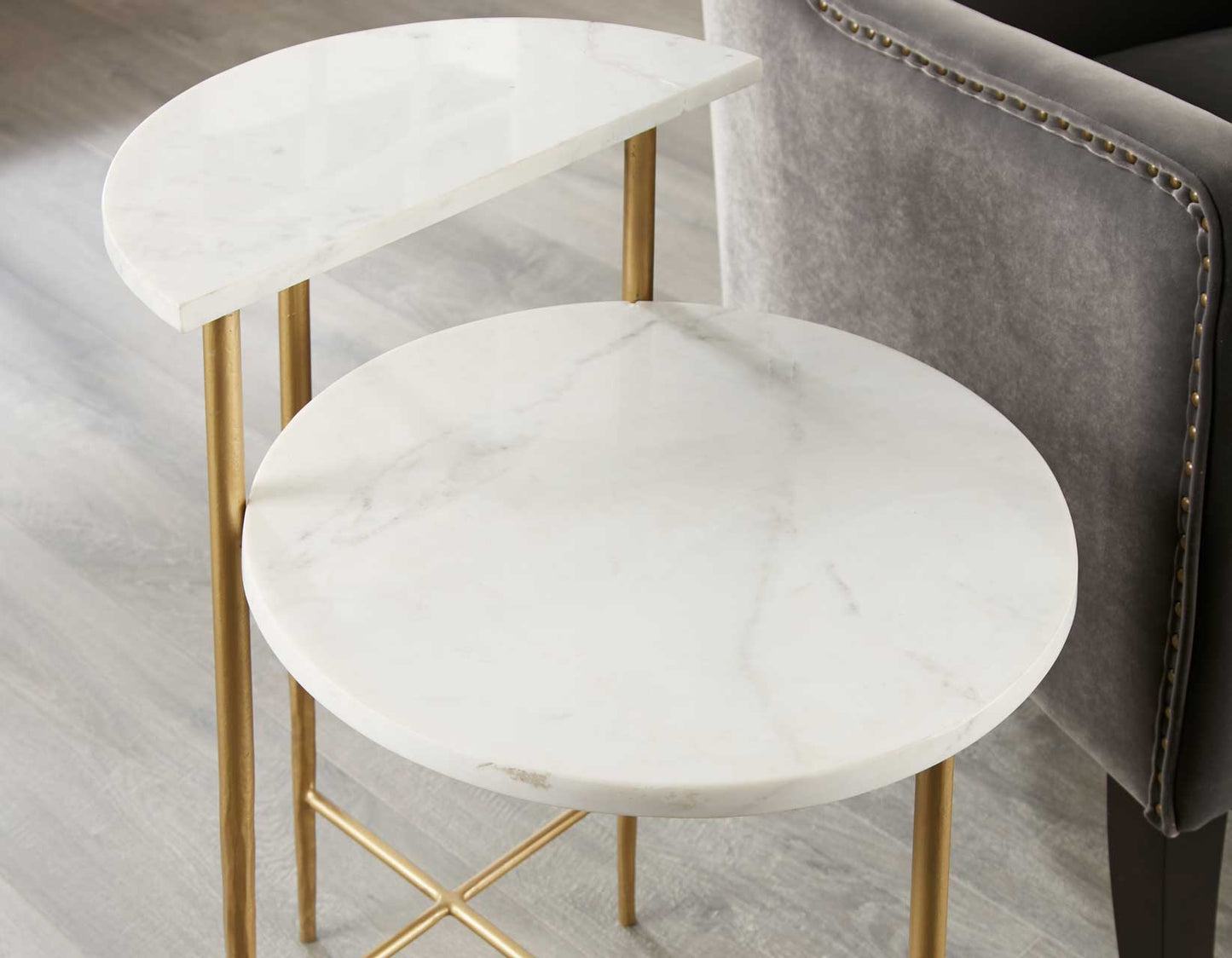 Patna White Marble Top Table