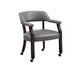 Tournament Arm Chair w/Casters, Gray