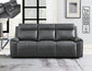 Gaston Sofa, Manual Reclining, Drop-Down Console