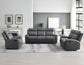 Gaston Sofa, Manual Reclining, Drop-Down Console