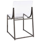 Adino Acrylic Dining Side Chair Clear and Black Nickel (Set of 2)