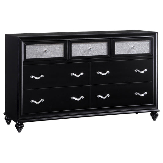 Barzini 7-drawer Dresser Black