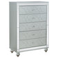 Gunnison 5-piece Queen Bedroom Set Silver Metallic - Discount Furniture Connection