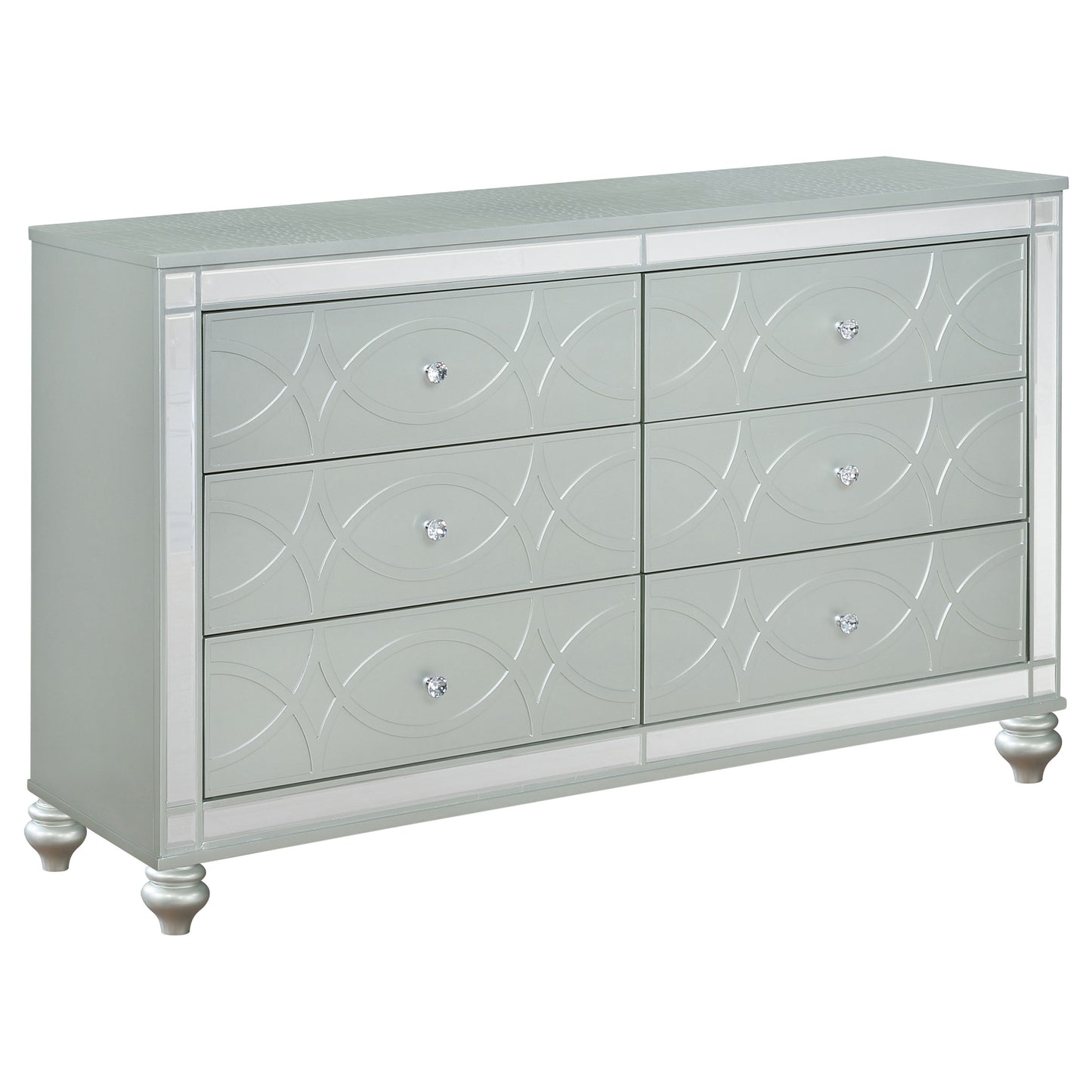 Gunnison 5-piece Queen Bedroom Set Silver Metallic - Discount Furniture Connection