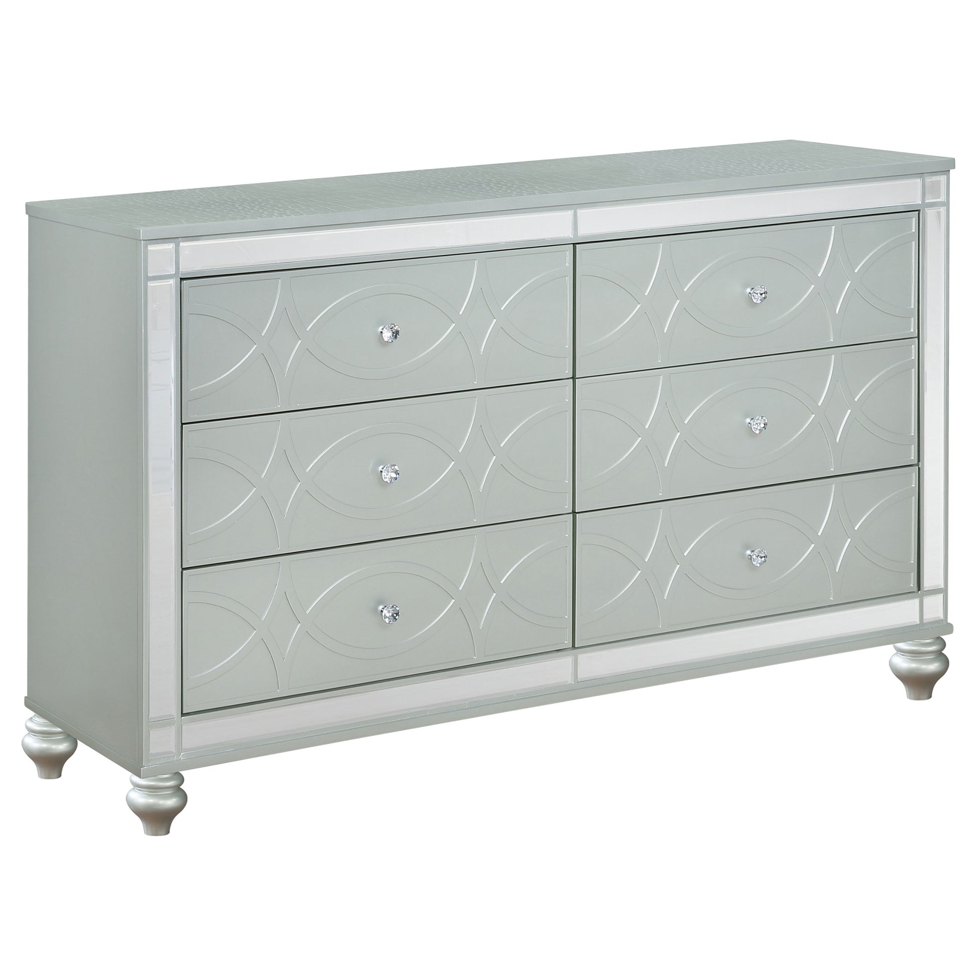 Gunnison 5-piece Queen Bedroom Set Silver Metallic - Discount Furniture Connection