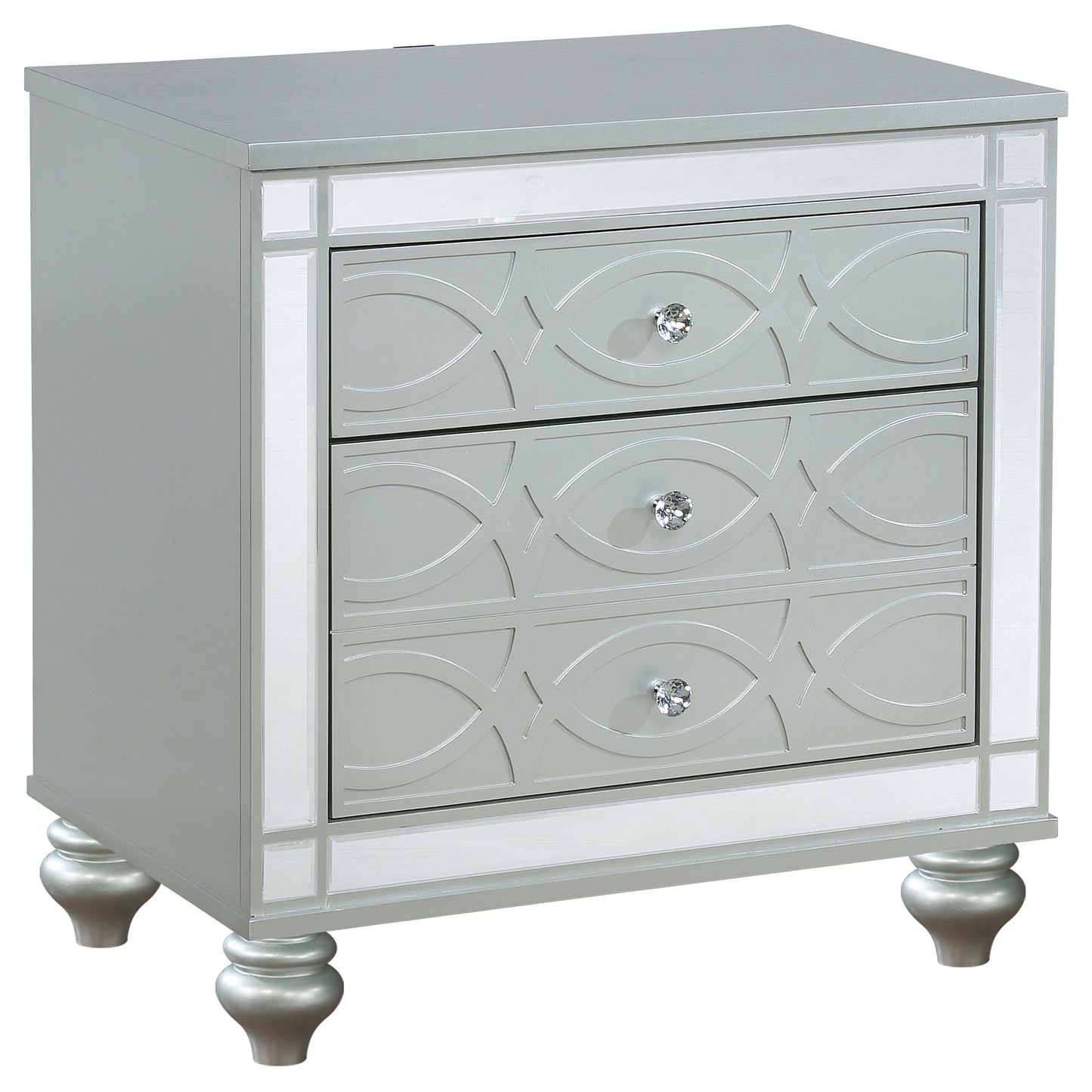 Gunnison 5-piece Queen Bedroom Set Silver Metallic - Discount Furniture Connection